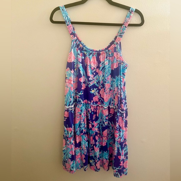 Lilly Pulitzer Blue and Pink Floral Dress - Picture 3 of 6